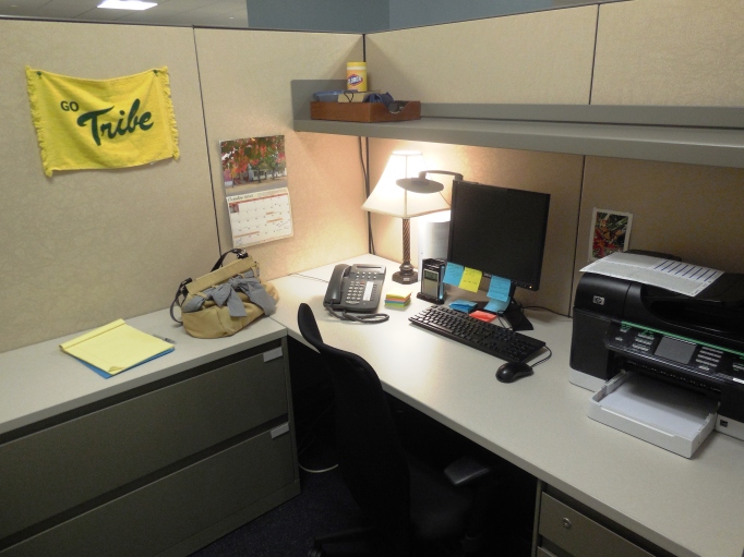 I have my own cubicle!